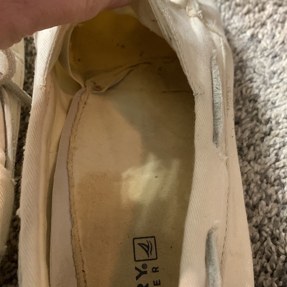 Ivory Sherry Top Sider, 9.5 - Picture 5 of 8